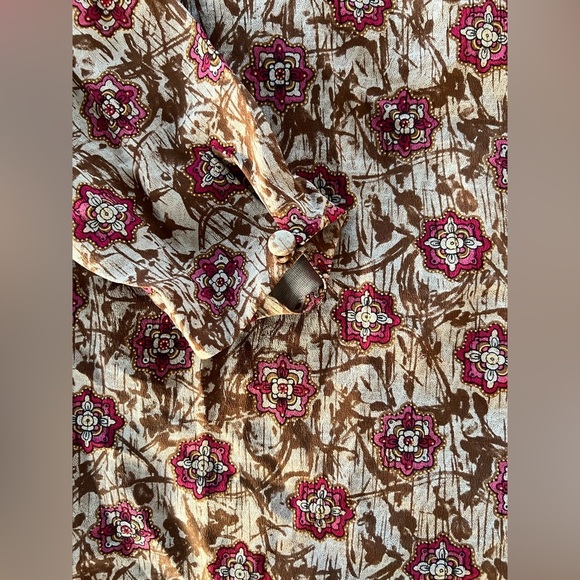 Saks Fifth Avenue The Works Silk Floral Blouse Size 12 - Picture 3 of 4